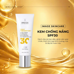 2aOboQXWzENTDV5OzBMMtb6nx7CIXkfY4VxwIs76 Kem Chống Nắng Image Skincare Daily Prevention Sheer Matte Moisturizer SPF 30, 73gr kem chống nắng SPF30